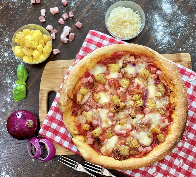 Pie Iron Hawaiian Pizza Recipe, Food Network Kitchen