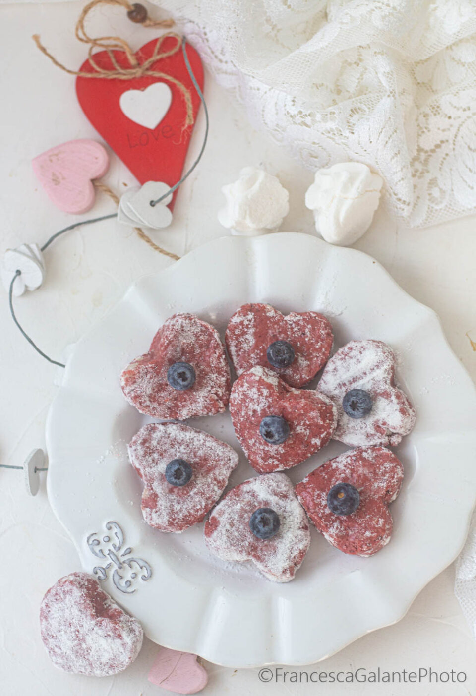 Blueberry soft heart without cooking