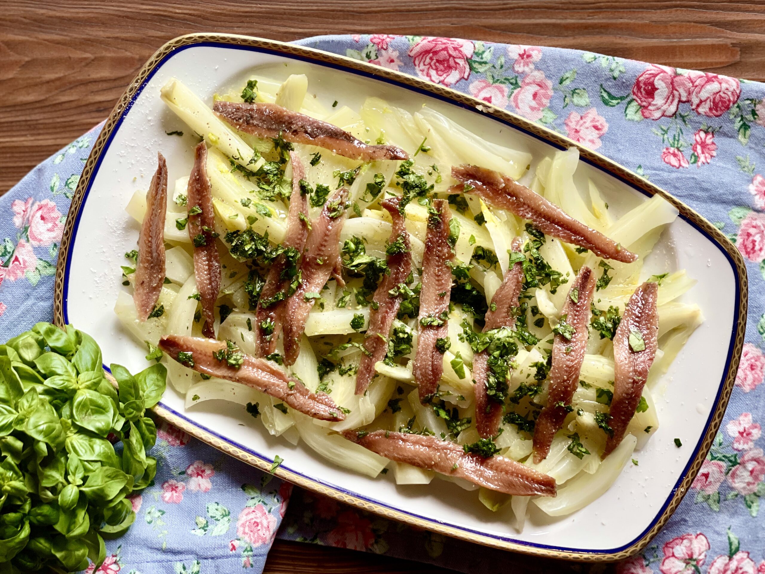 Anchovies with fennel