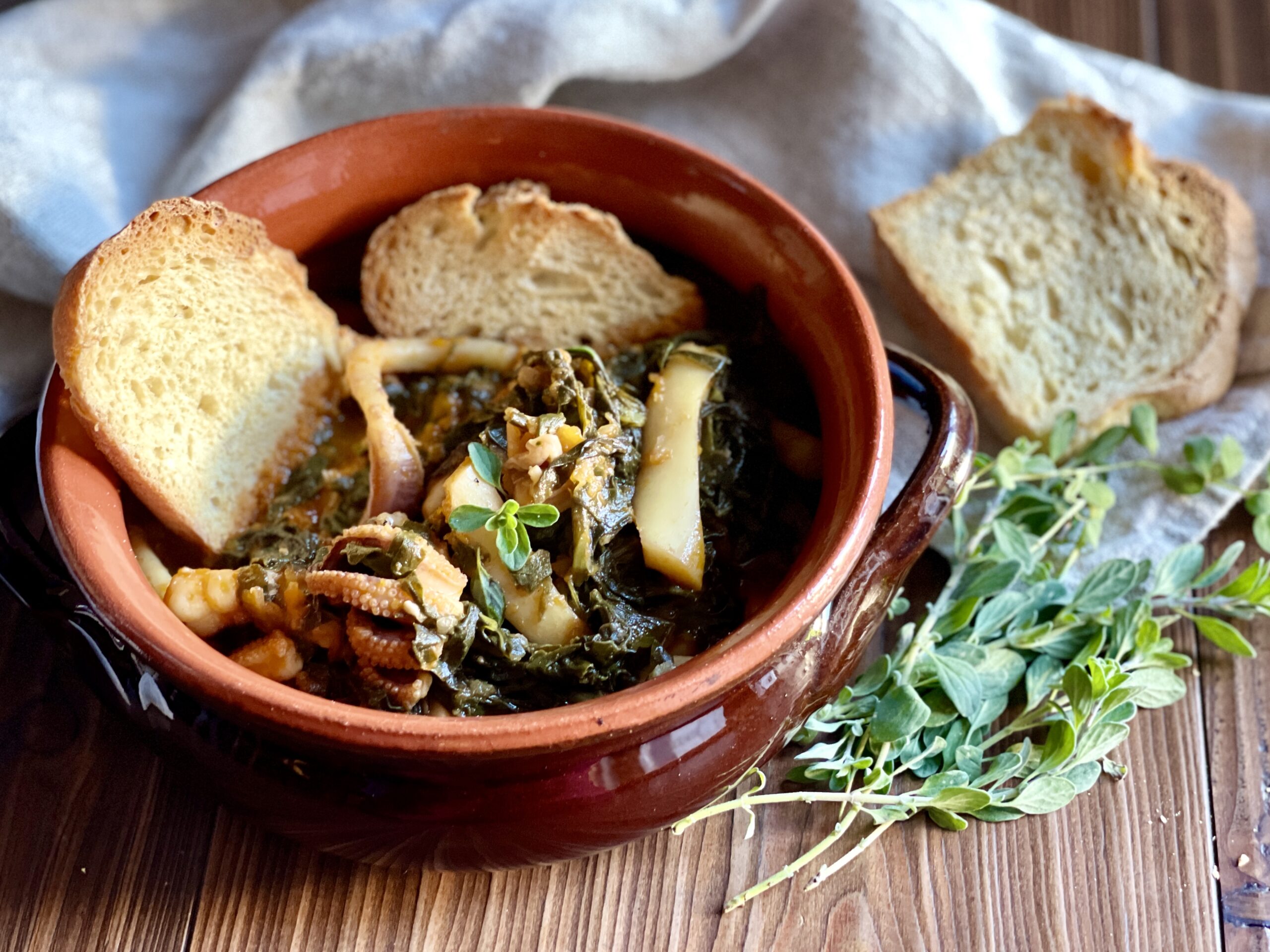 Cuttlefish in chard sauce (zimino)