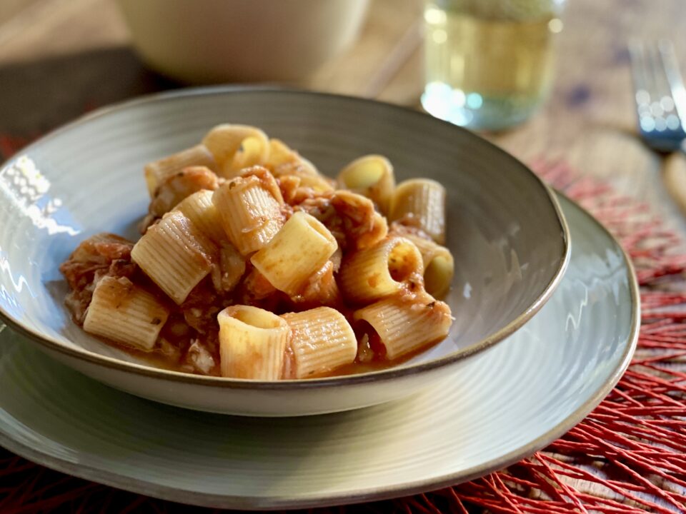 Ligurian monkfish head sauce