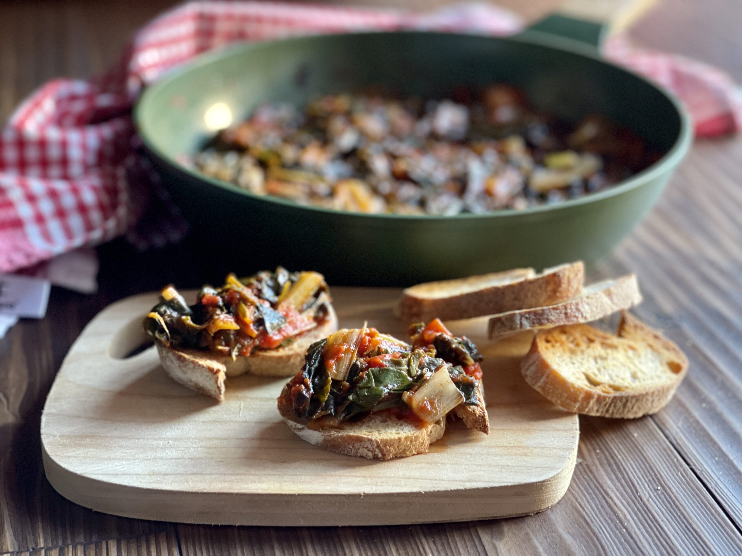 Swiss chard in tomato sauce
