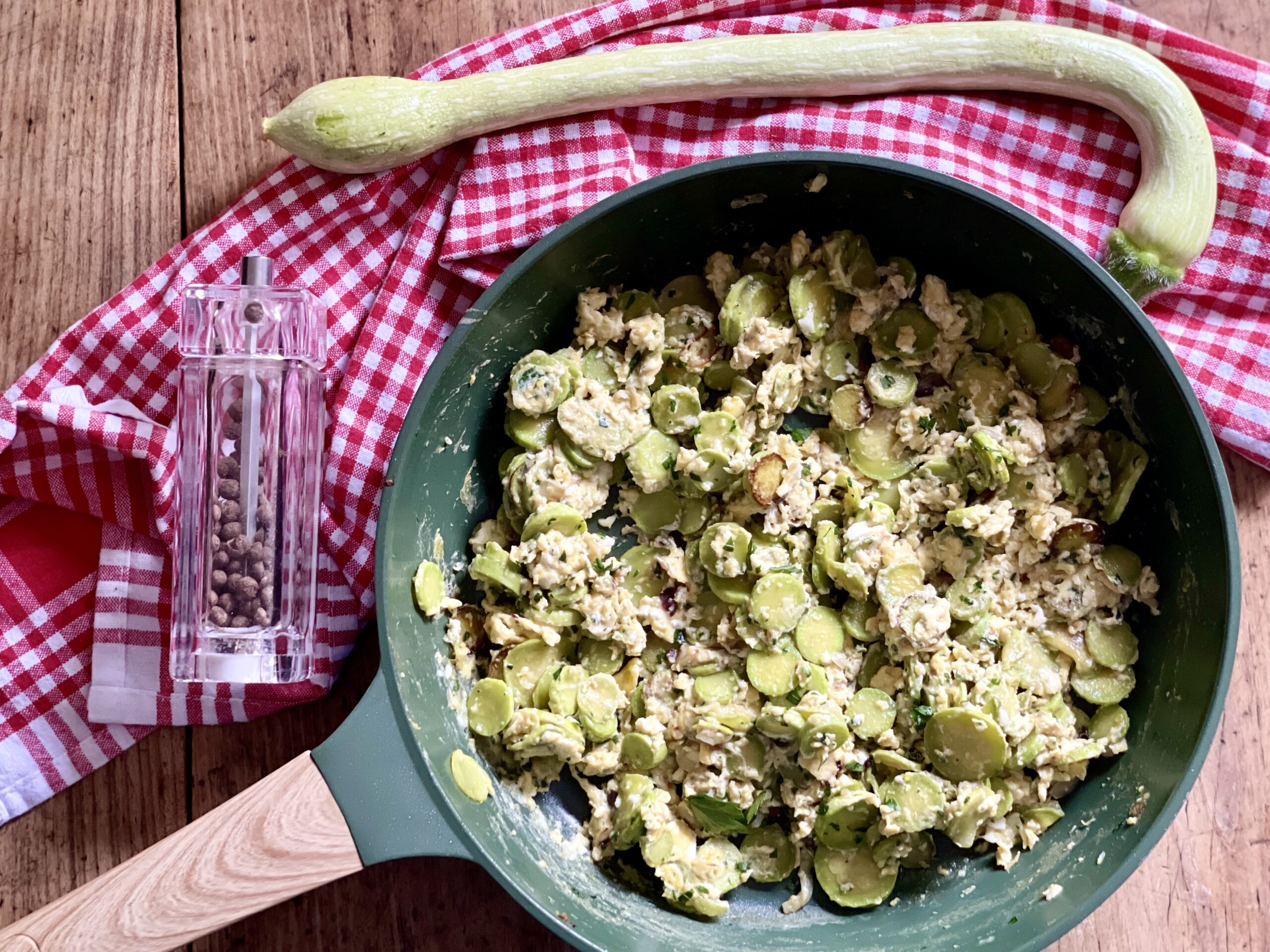 Trombetta courgette scramble