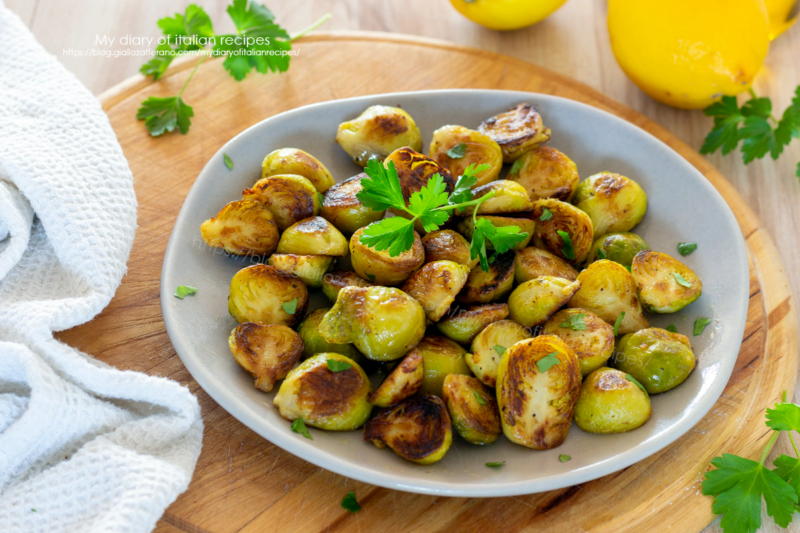 Pan-roasted Brussels sprouts with butter