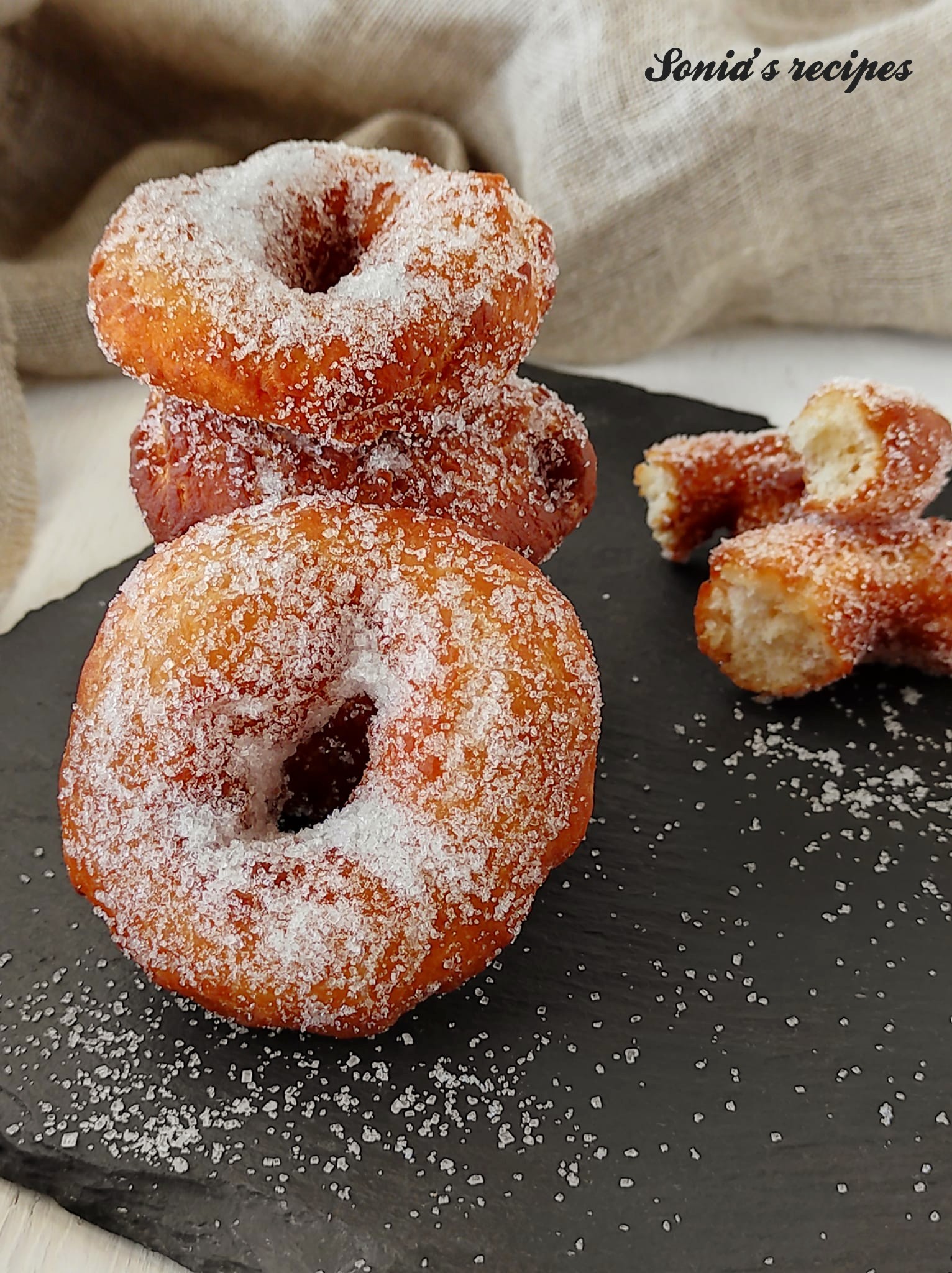 Fried donuts easy recipe | Sonia's recipes