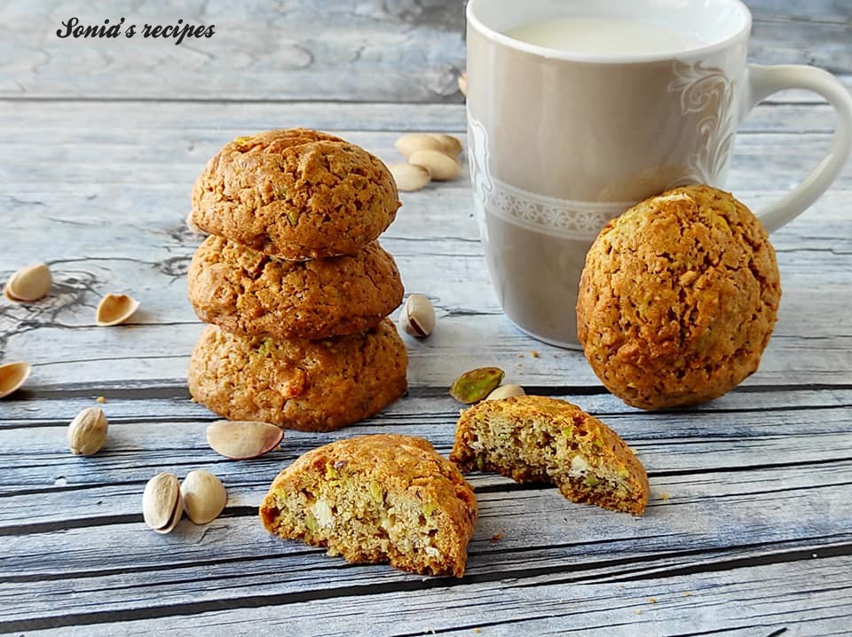 White Chocolate Chip Pistachio Cookies