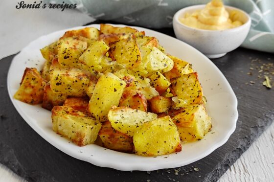 Crispy potatoes in an air fryer