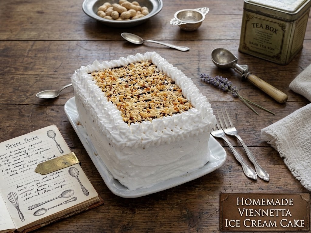Homemade Viennetta Ice Cream Cake
