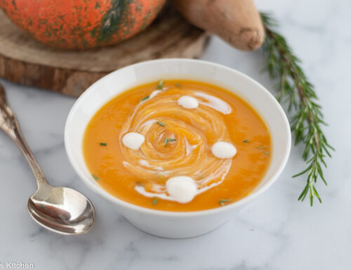 Pumpkin sweet potatoes soup