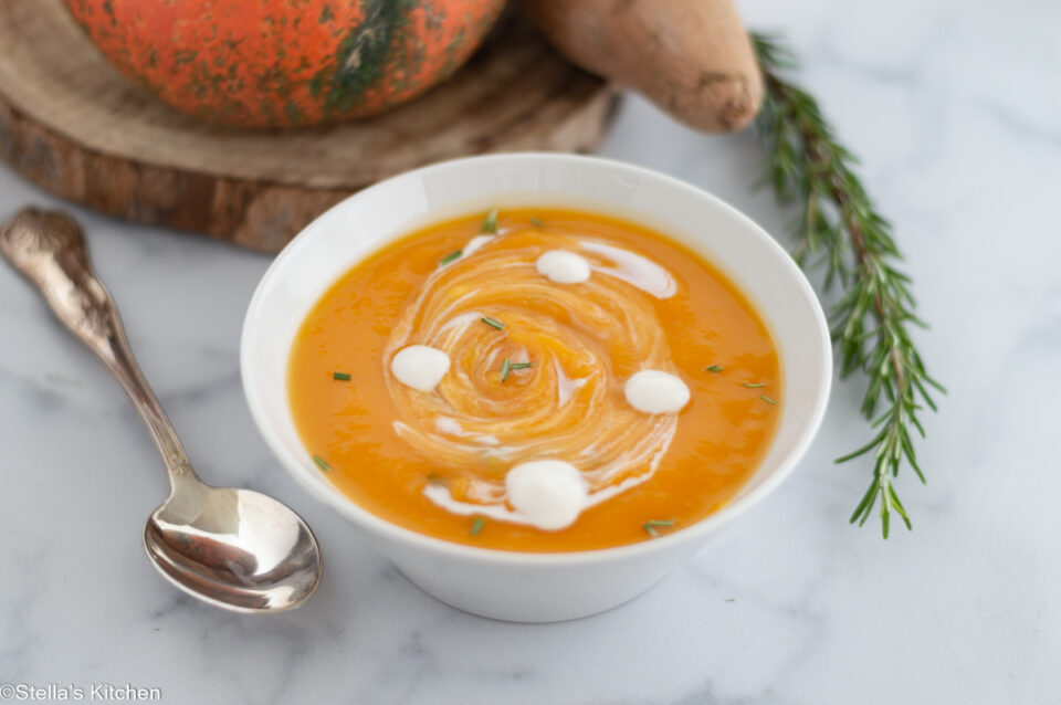 pumpkin sweet potatoes soup