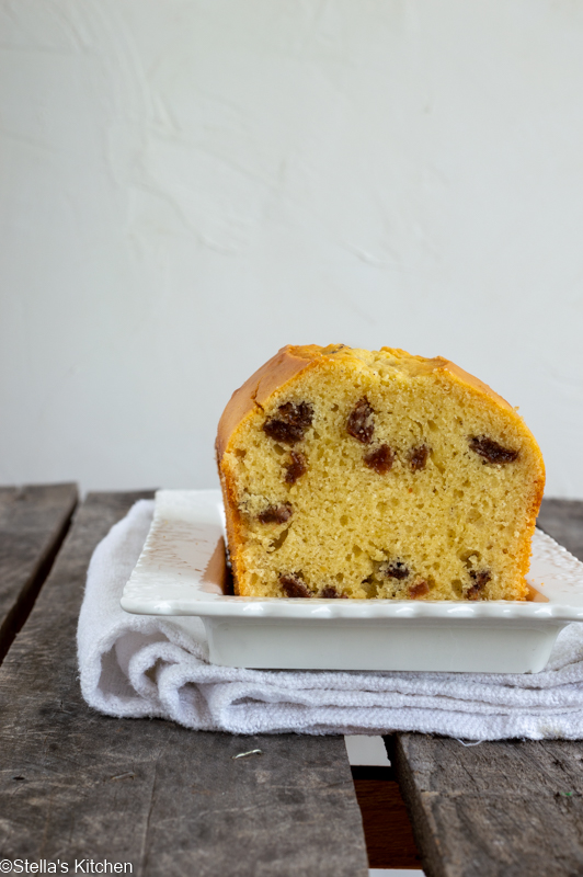 Raisins pound cake