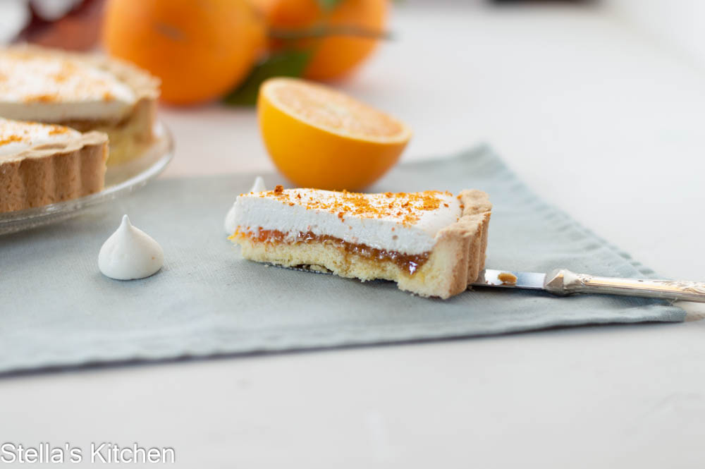 orange mascarpone tart
