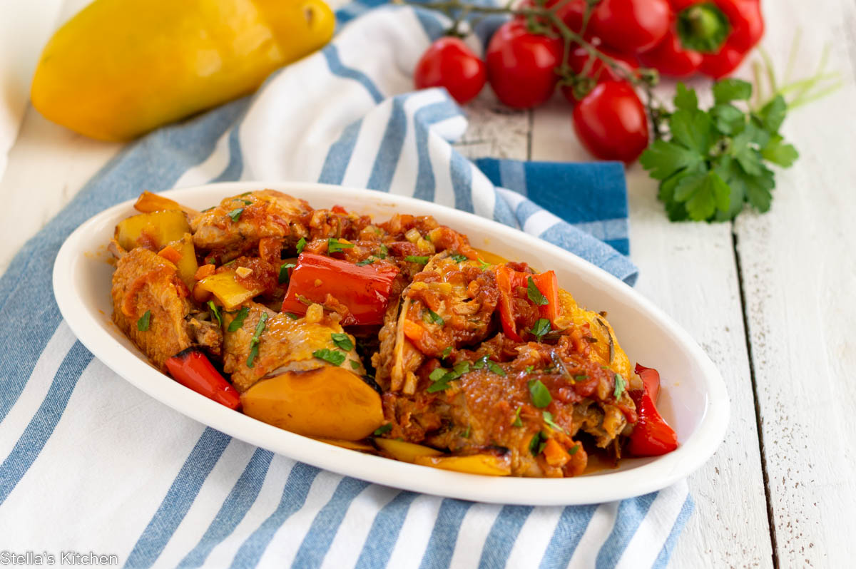 Italian Chicken with peppers - Stella's Kitchen