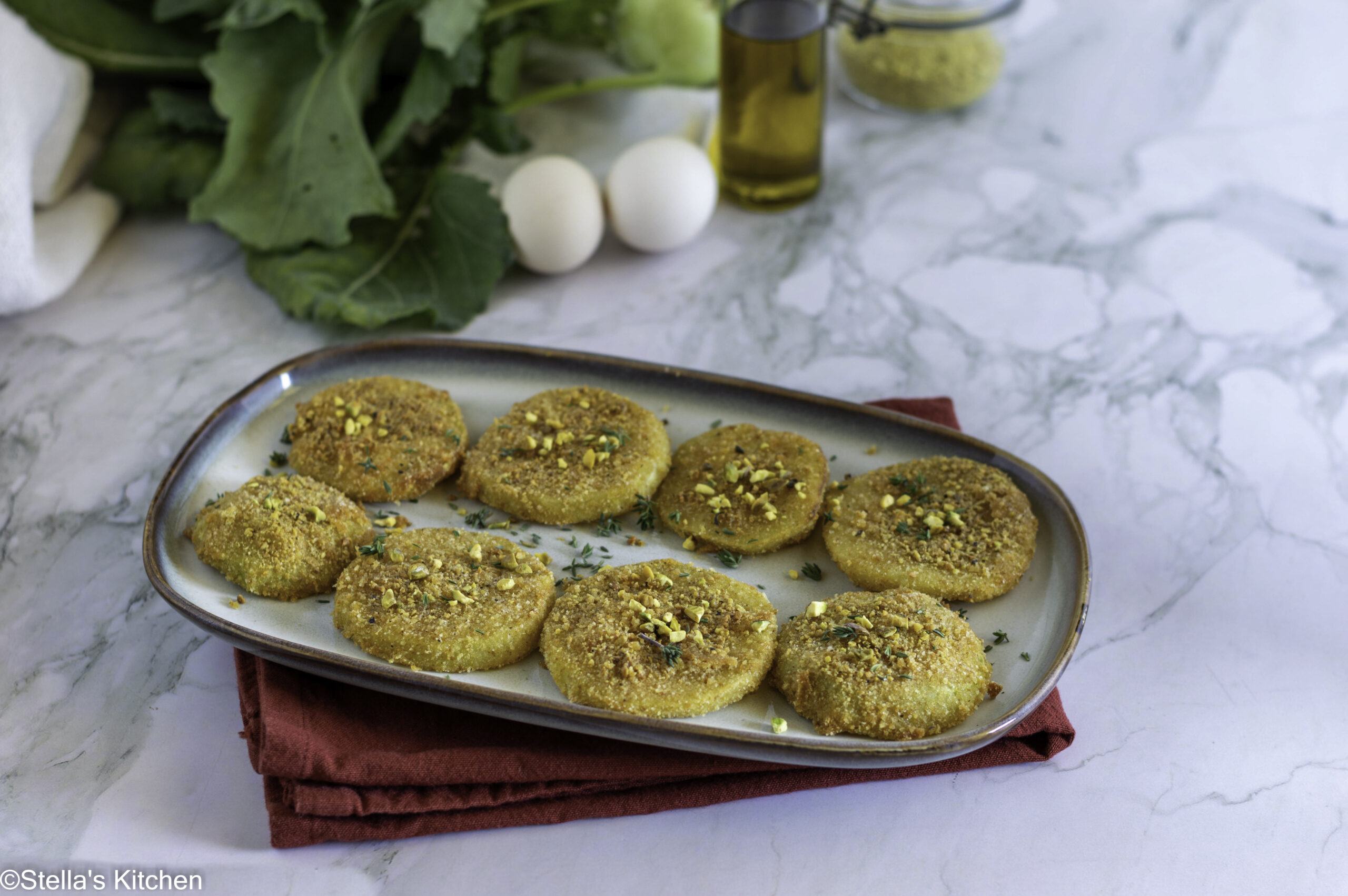 Airfryer kohlrabi schnitzel