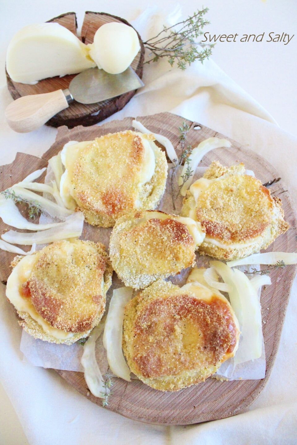 Baked Fennel Cutlets with Cheese
