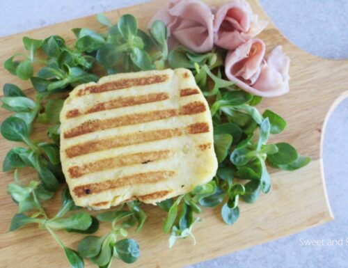 Potato Toast with Ham and Cheese