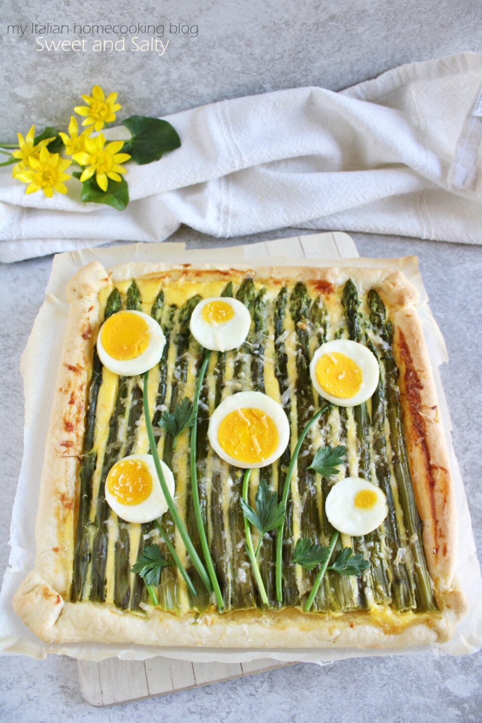 Savory Pie with Asparagus and Eggs