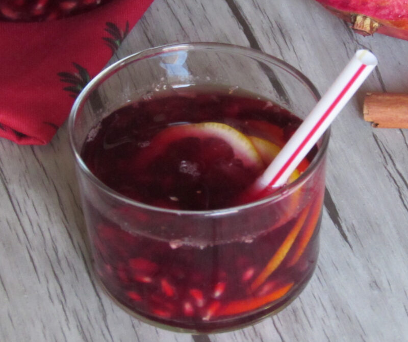 pomegranate sangria with rum and red wine recipe
