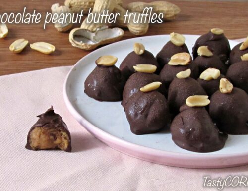 Chocolate peanut butter truffles