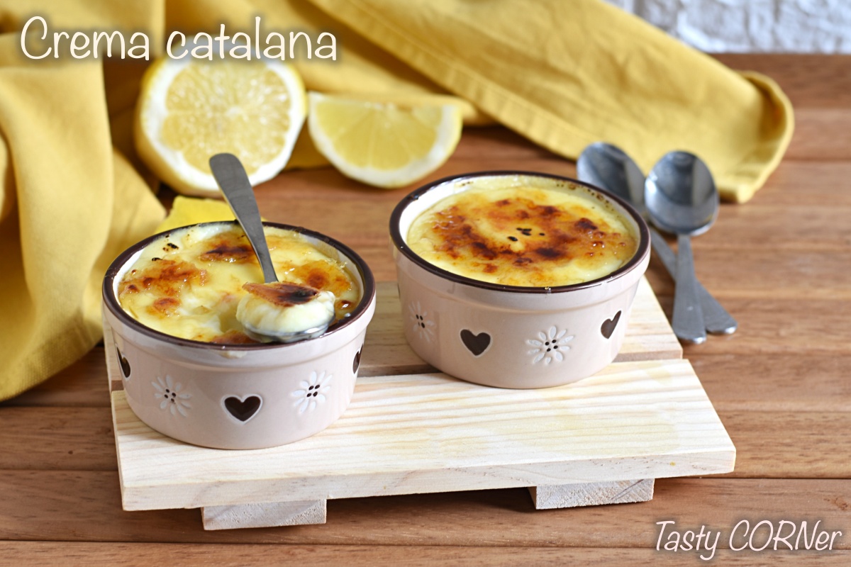 authentic crema catalana recipe spanish burnt cream from Barcelona by tastycorner
