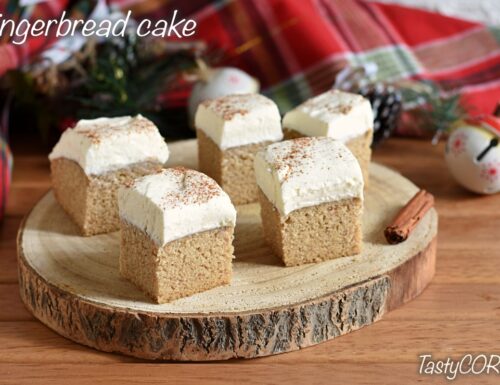 Gingerbread cake with cream cheese frosting