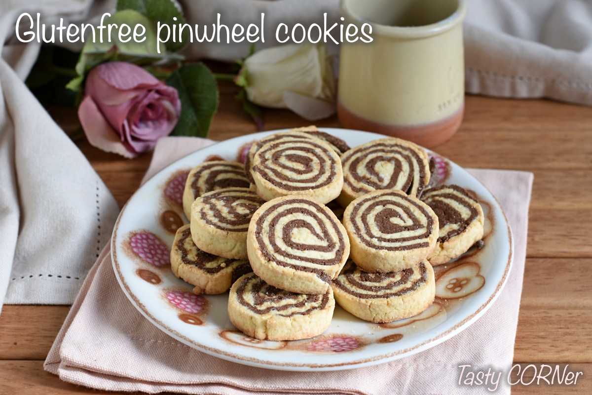 Glutenfree chocolate pinwheel cookies with rice four and corn flour easy recipe by tastycorner