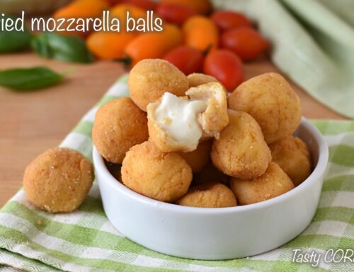 Fried mozzarella balls