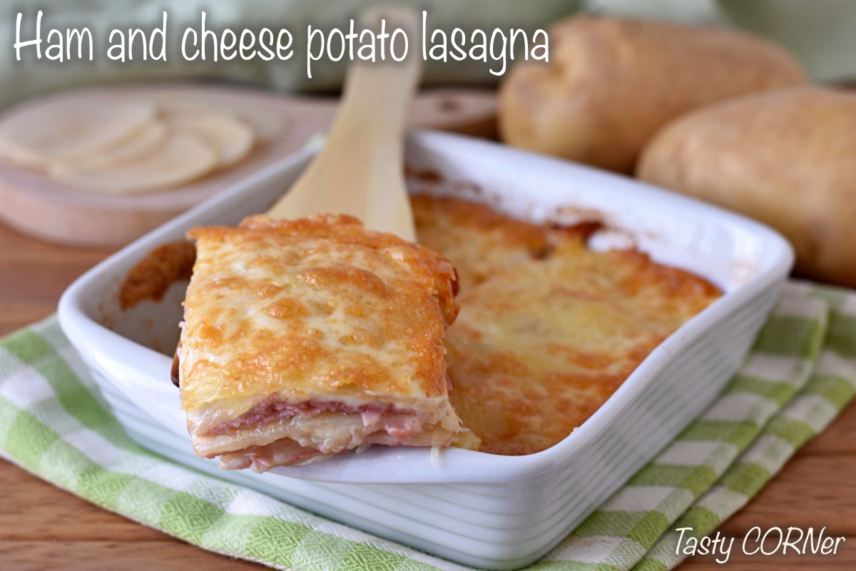 ham and cheese potato lasagna recipe easy tasty cheesy no precooking by tastycorner