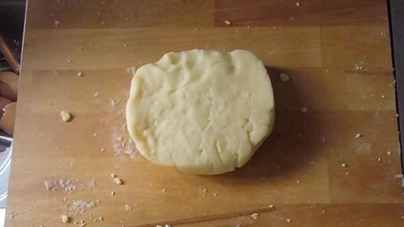 the gluten free and dairy free dough is ready to be rolled out