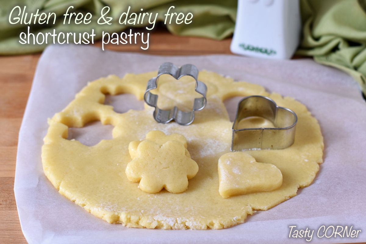 gluten free and dairy free shortcrust pastry easy recipe with rice flour and oil by tastycorner