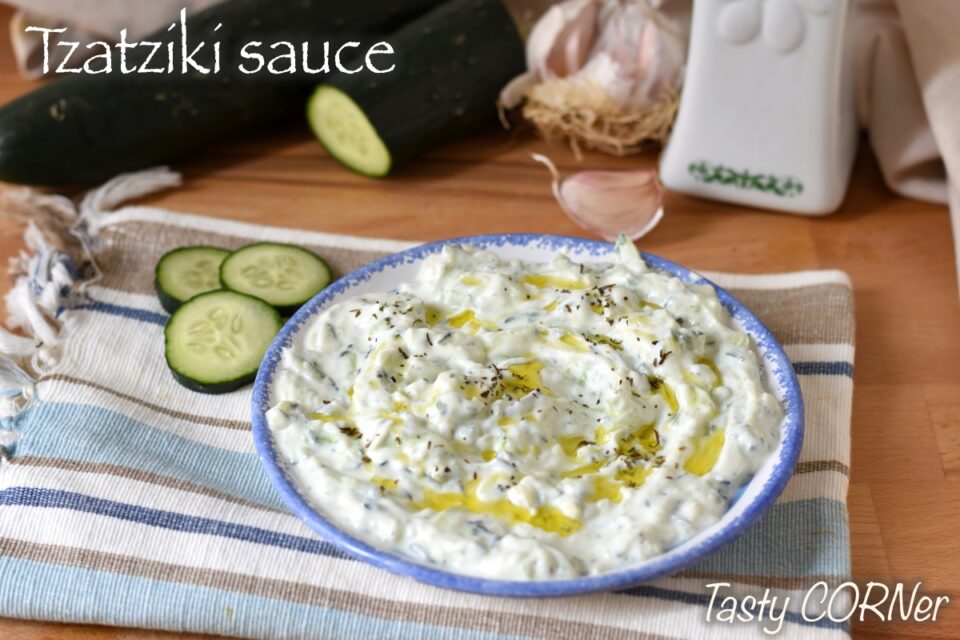authentic greek tzatziki sauce recipe dip with yogurt and cucumber by tastycorner