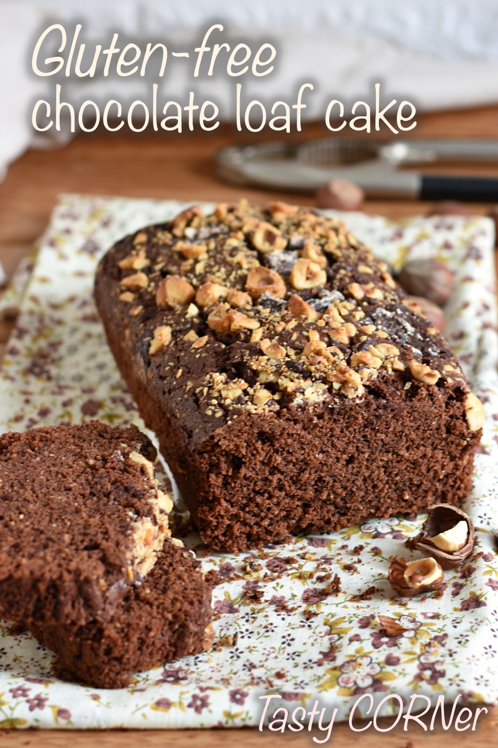 en_v_ Gluten-free chocolate loaf cake with rice flour fudgy moist for breakfast by tastycorner