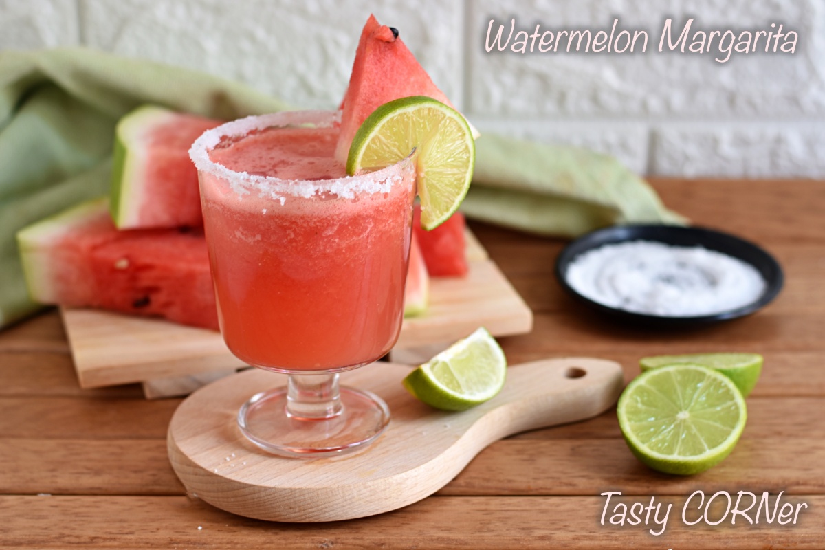 watermelon margarita homemade summer cocktail with tequila by tasty corner