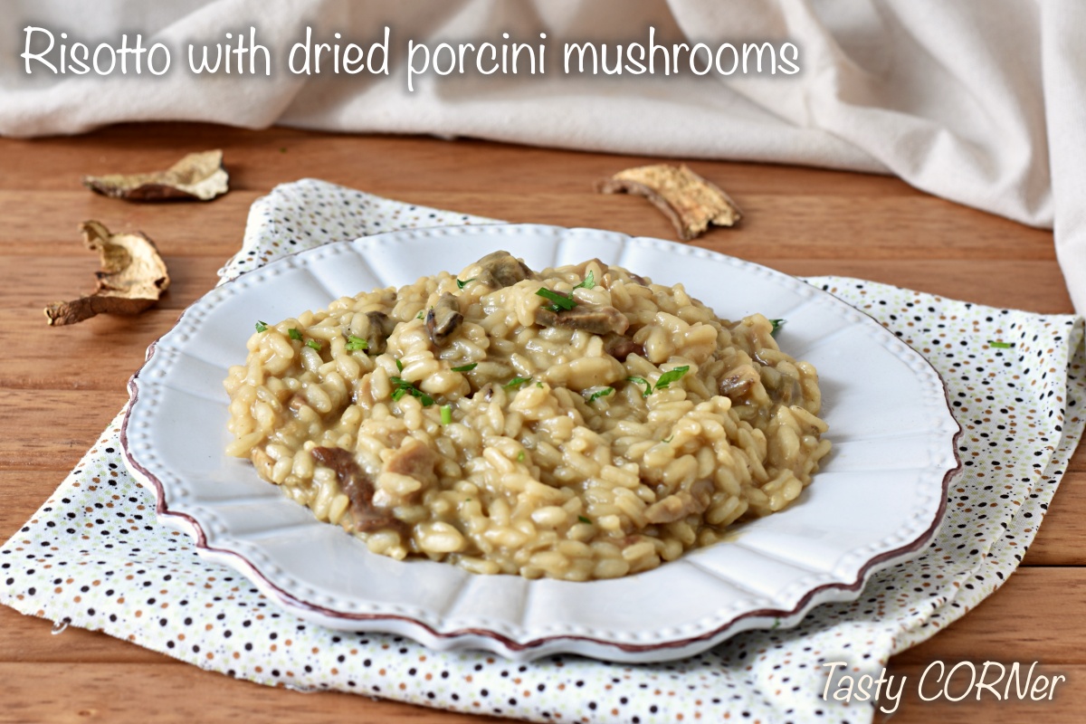 italian risotto with dried porcini mushrooms original recipe for a creamy risotto by tasty corner