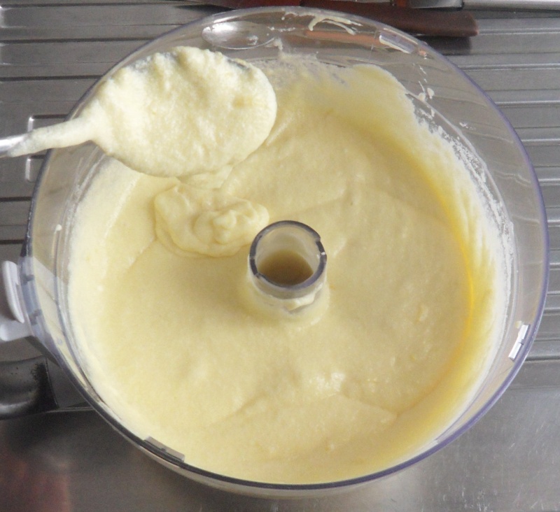 the dough for the soft melt-in-your-mouth lemon cake is ready