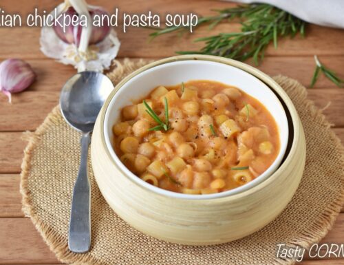 Italian chickpea and pasta soup