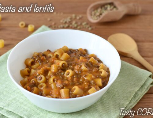 Italian pasta and lentils