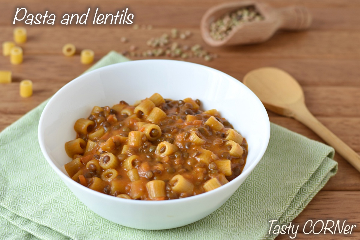 Italian pasta and lentils soup authentic italian recipe one pot vegetarian by tasty corner blog