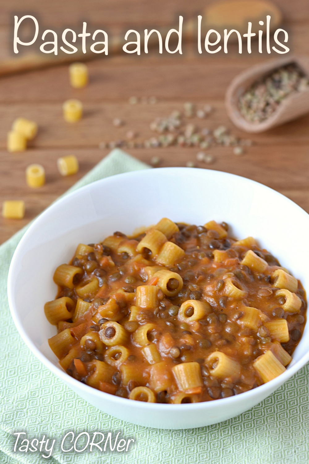 en_v_ Italian pasta and lentils soup authentic italian recipe one pot vegetarian by tasty corner blog