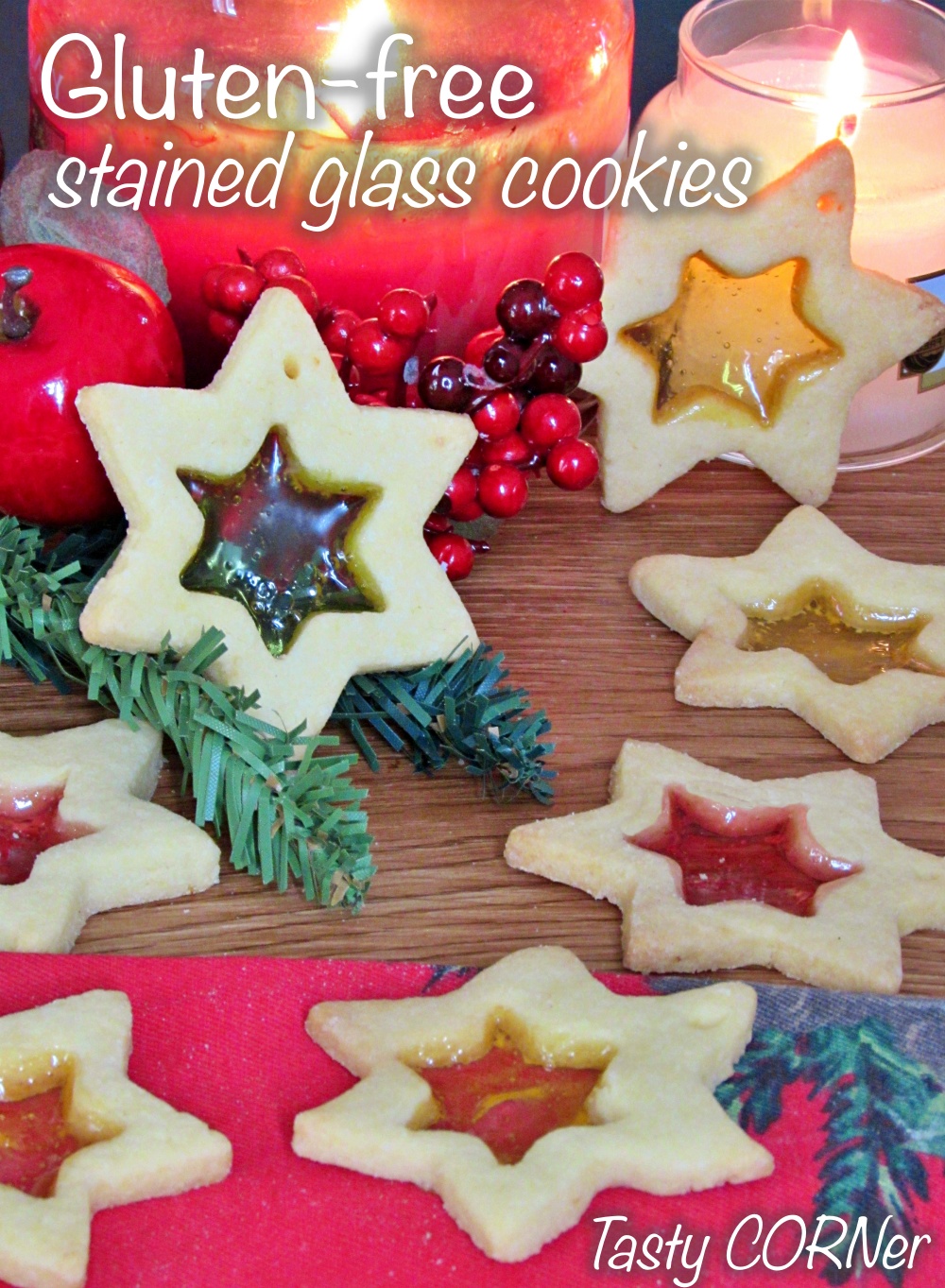 en_v_ gluten-free stained glass cookies made with gummy bear rice flour corn flour easy christmas recipe by tastycorner