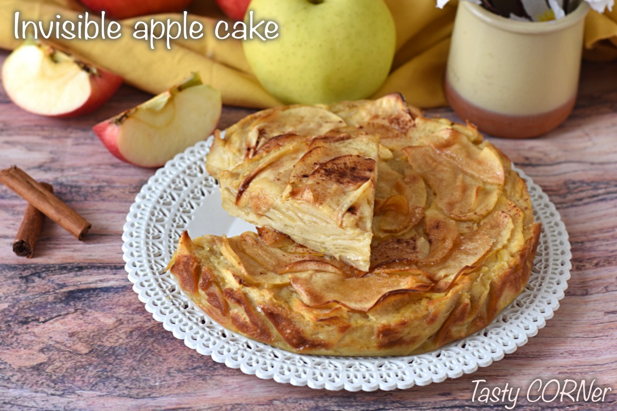 invisible apple cake glutenfree low sugar easy recipe with a lot of apples by tastycorner