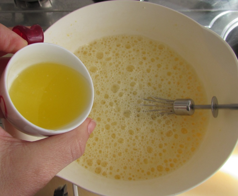 adding butter or oil to the gluten-free crepes dough