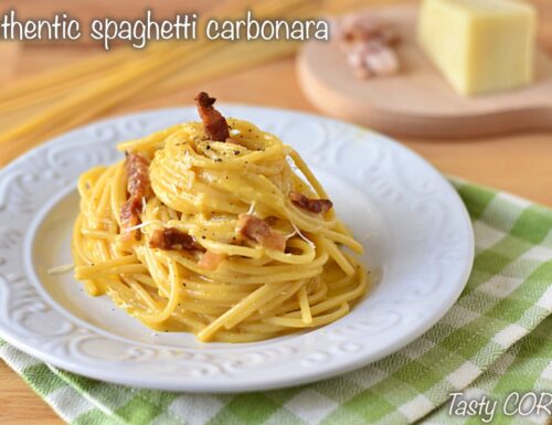 Authentic spaghetti carbonara