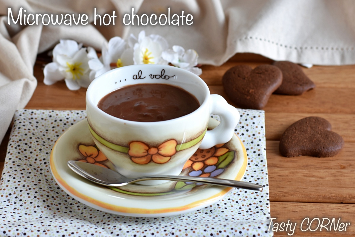 microwave hot chocolate recipe gluten-free easy thick creany by tasty corner
