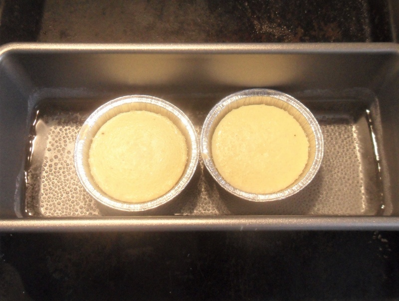 the parmesan flan is ready to serve