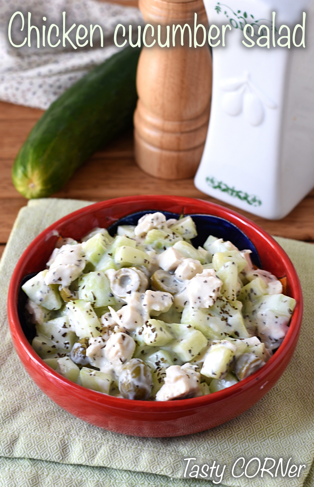 en_v_ chicken cucumber salad with yogurt sauce Healthy and easy recipe for summer by tastycorner