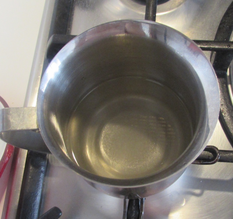 boil the syrup for the sorbet mixture