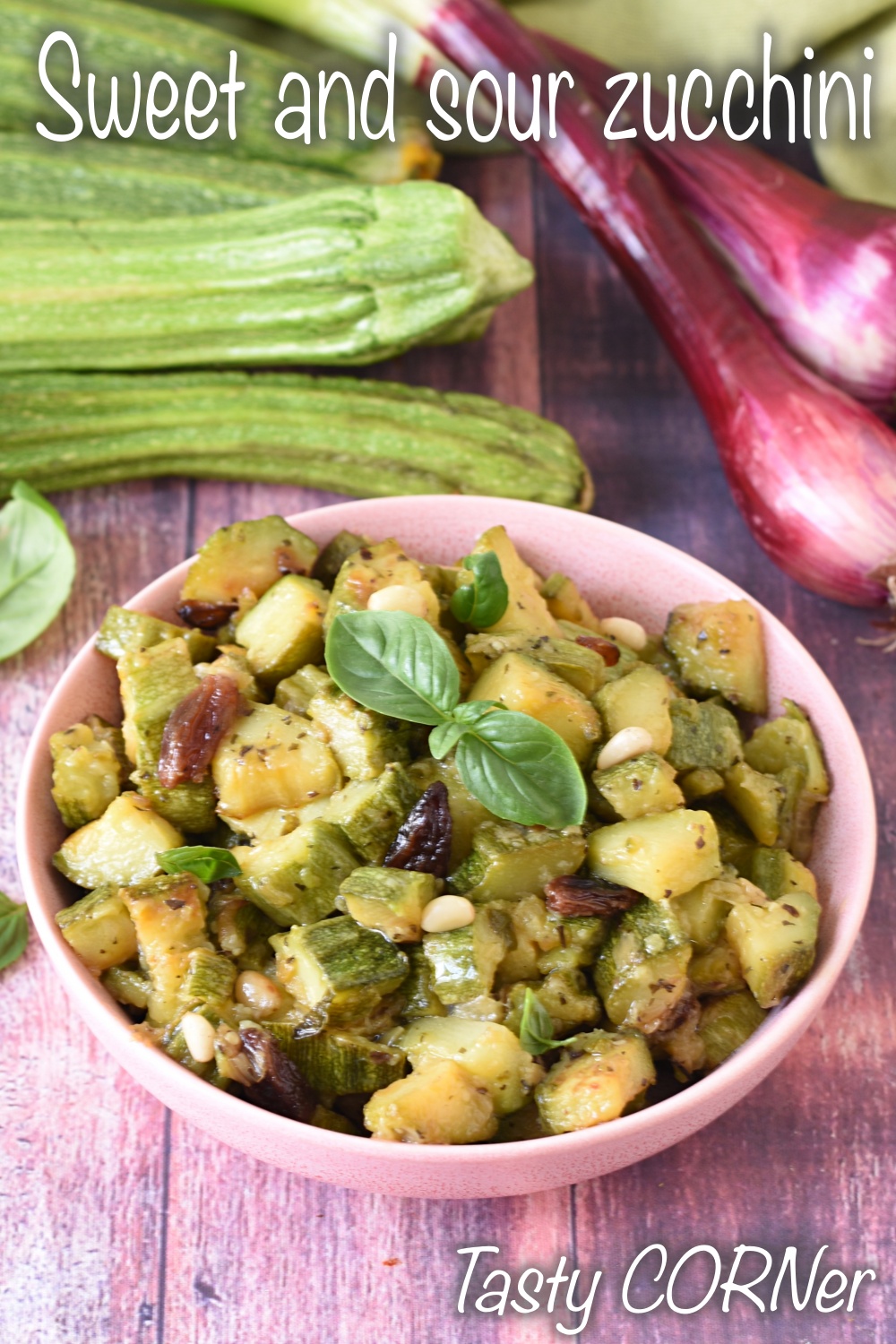 en_ sweet and sour zucchini recipe zucchini caponata italian recipe with courgettes raisins pine nuts by tastycorner