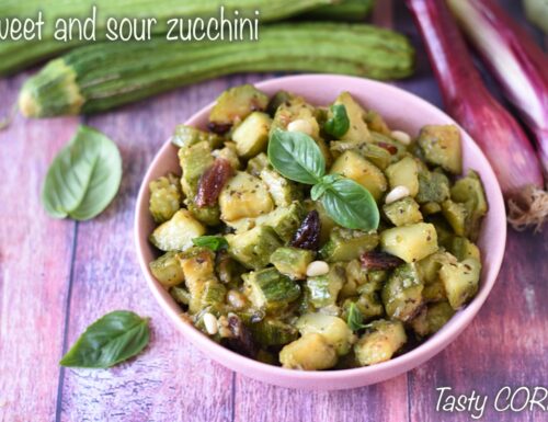 Sweet and sour zucchini