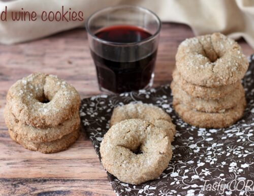 Red wine cookies